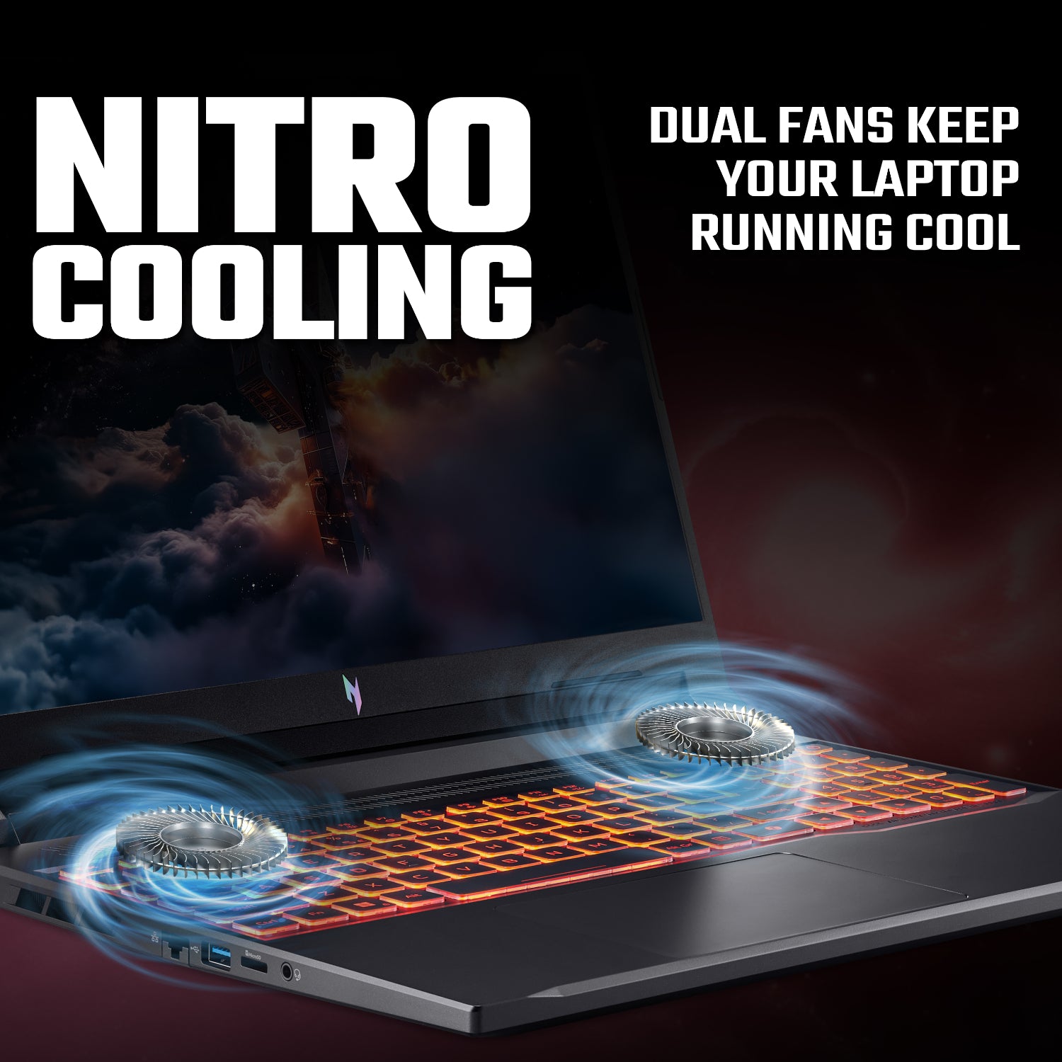 Image 13 for Acer NITRO V 16 Gaming Laptop 16″ | AMD Ryzen 5 | 16GB |1TB | RTX 5060 8GB | Windows 11 Home