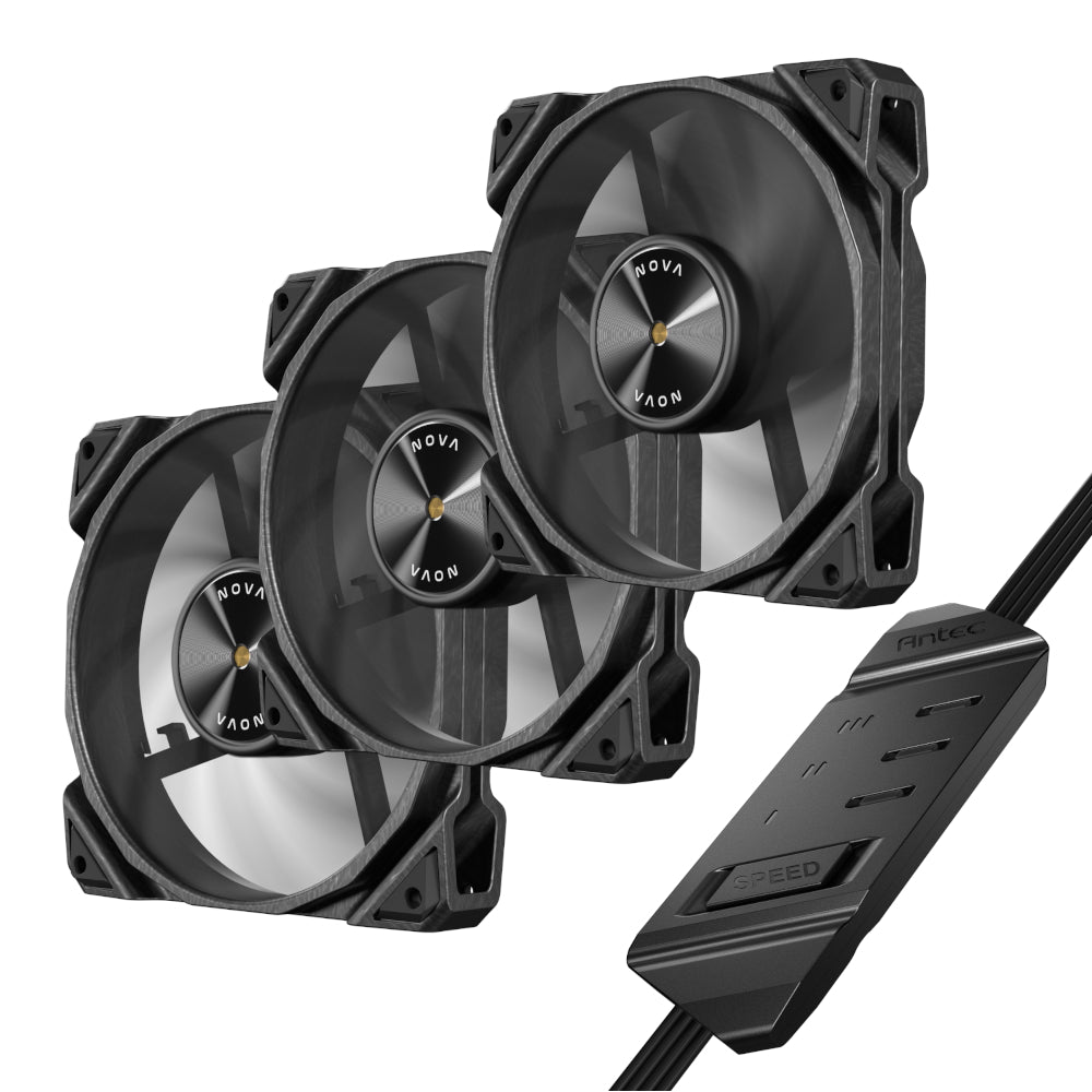 Image 7 for Antec NOVA 120 PWM Fan 3 Pack with Speed Controller - Black