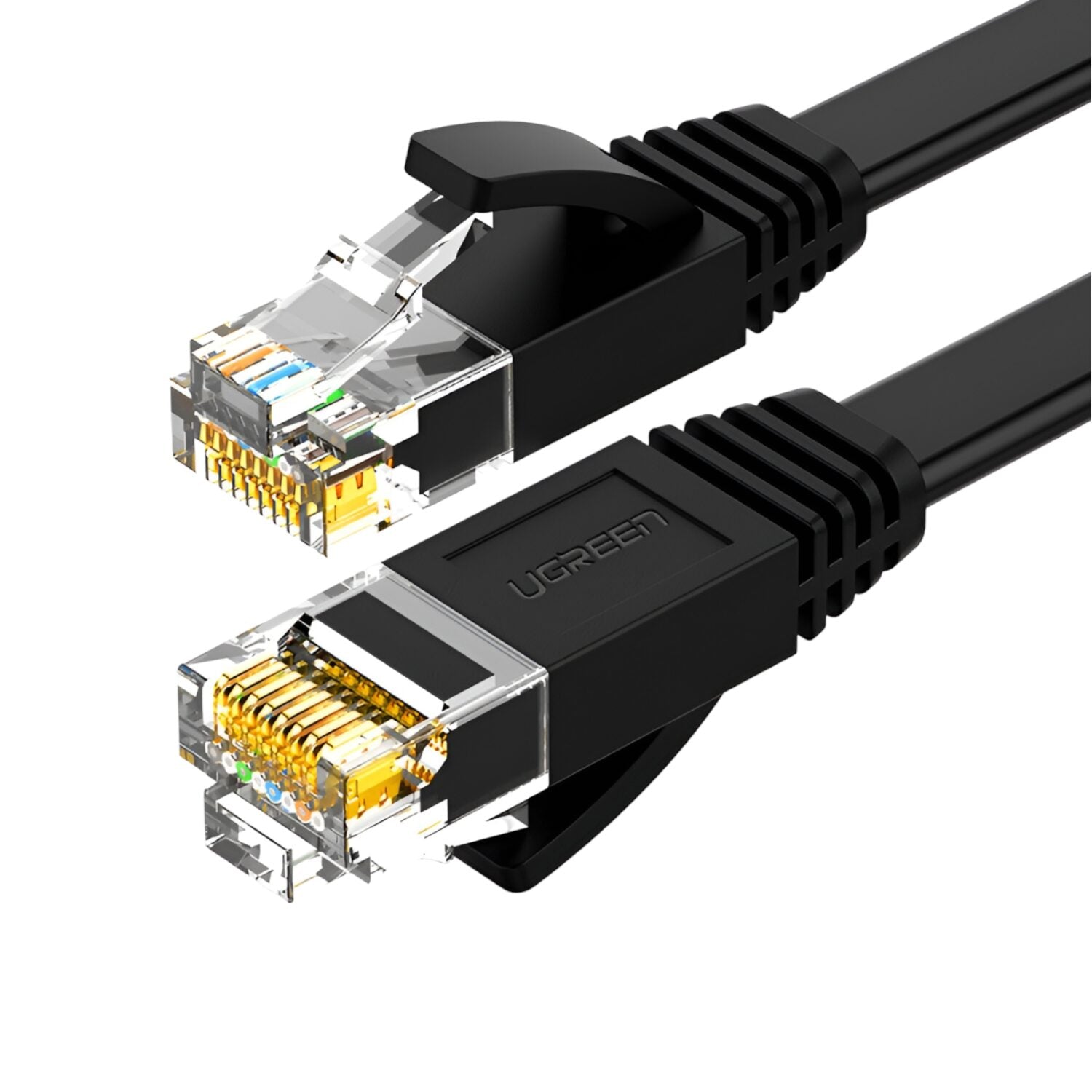 Image 1 for UGREEN NW102 Cat6 U/UTP Flat Ethernet Cable 5m - Black