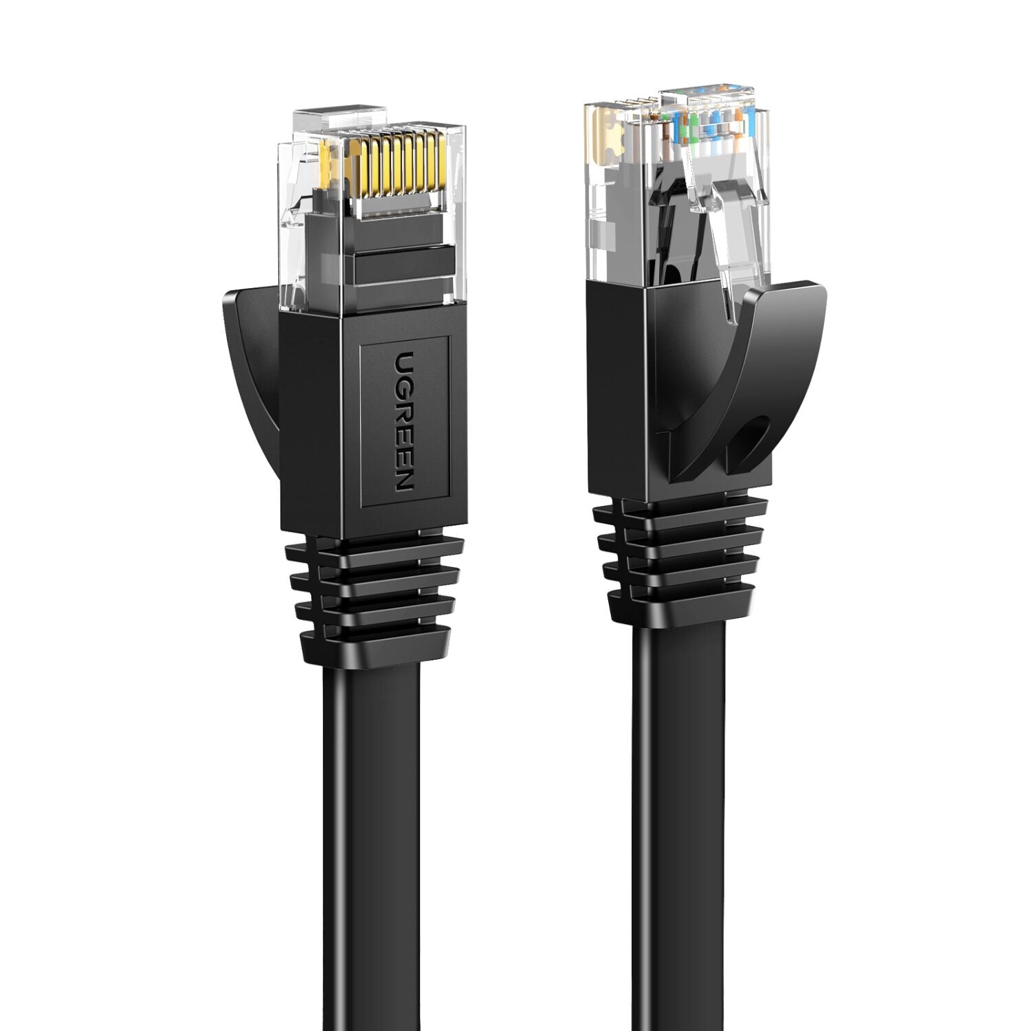 Image 2 for UGREEN NW102 Cat6 U/UTP Flat Ethernet Cable 1m - Black