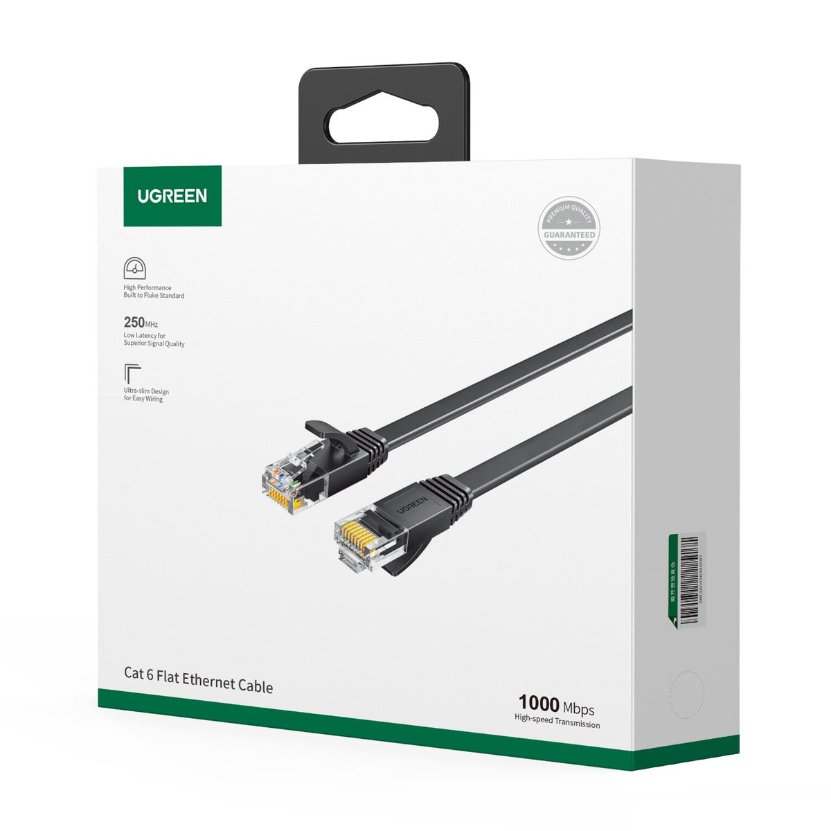 Image 5 for UGREEN NW102 Cat6 U/UTP Flat Ethernet Cable 5m - Black