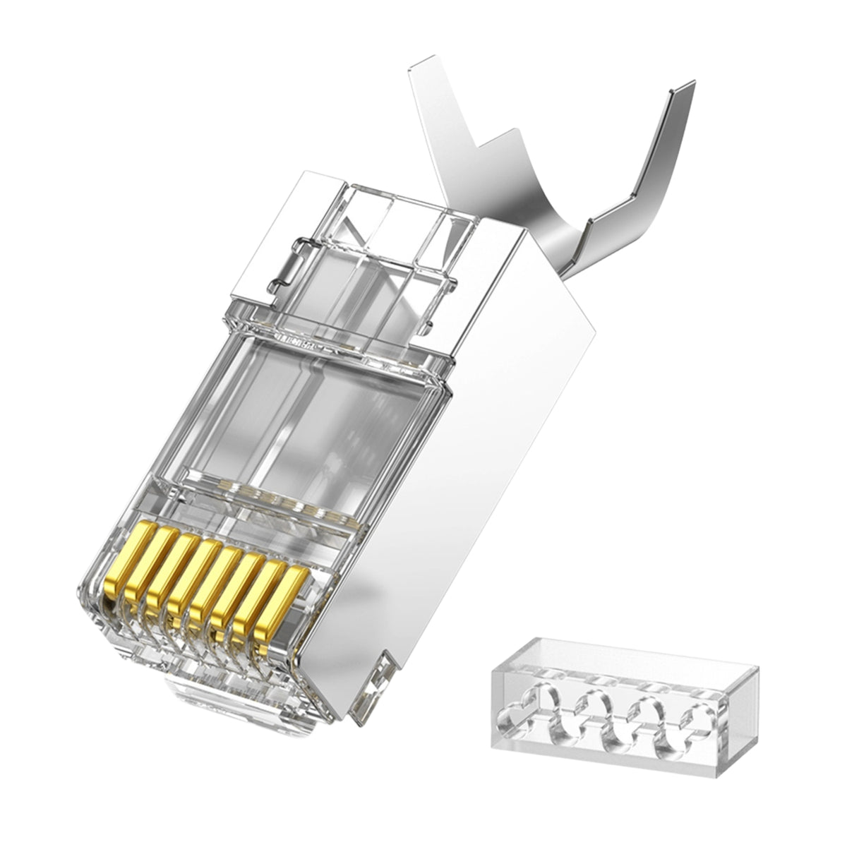 Image 1 for UGREEN Cat 7 Shielded RJ45 Modular Plug 10 Pack