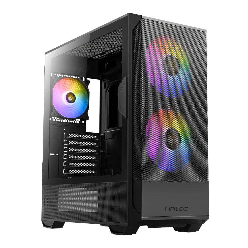Image 1 for Antec NX416L ATX | Micro-ATX | ITX ARGB Mid-Tower Gaming Chassis - Black