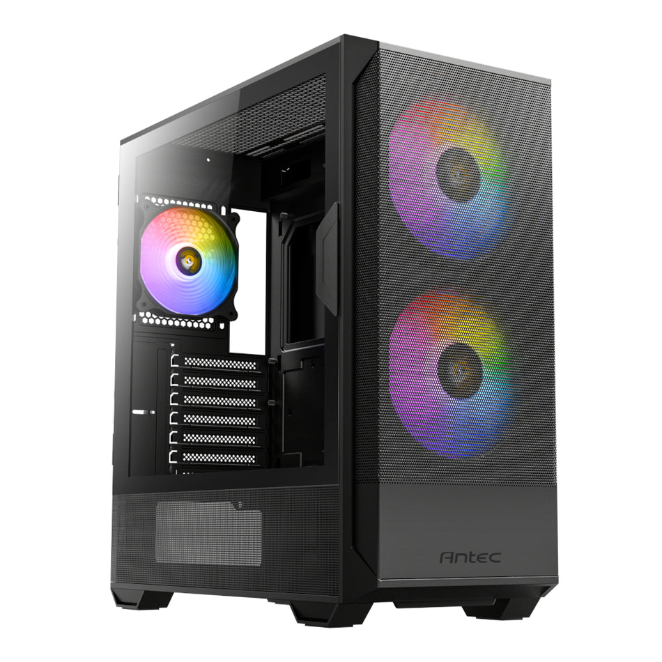 Image 1 for Antec NX416L ATX | Micro-ATX | ITX ARGB Mid-Tower Gaming Chassis - Black