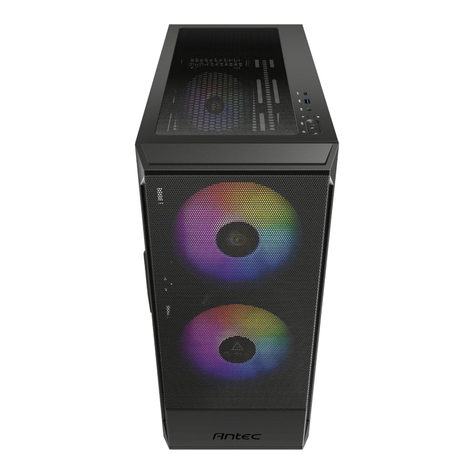 Image 2 for Antec NX416L ATX | Micro-ATX | ITX ARGB Mid-Tower Gaming Chassis - Black