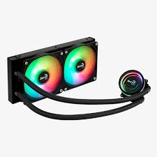 Aerocool Oasis L240 Black 240mm ARGB AIO Liquid CPU Cooler - Intel LGA1851/1700 & AMD AM4/AM5