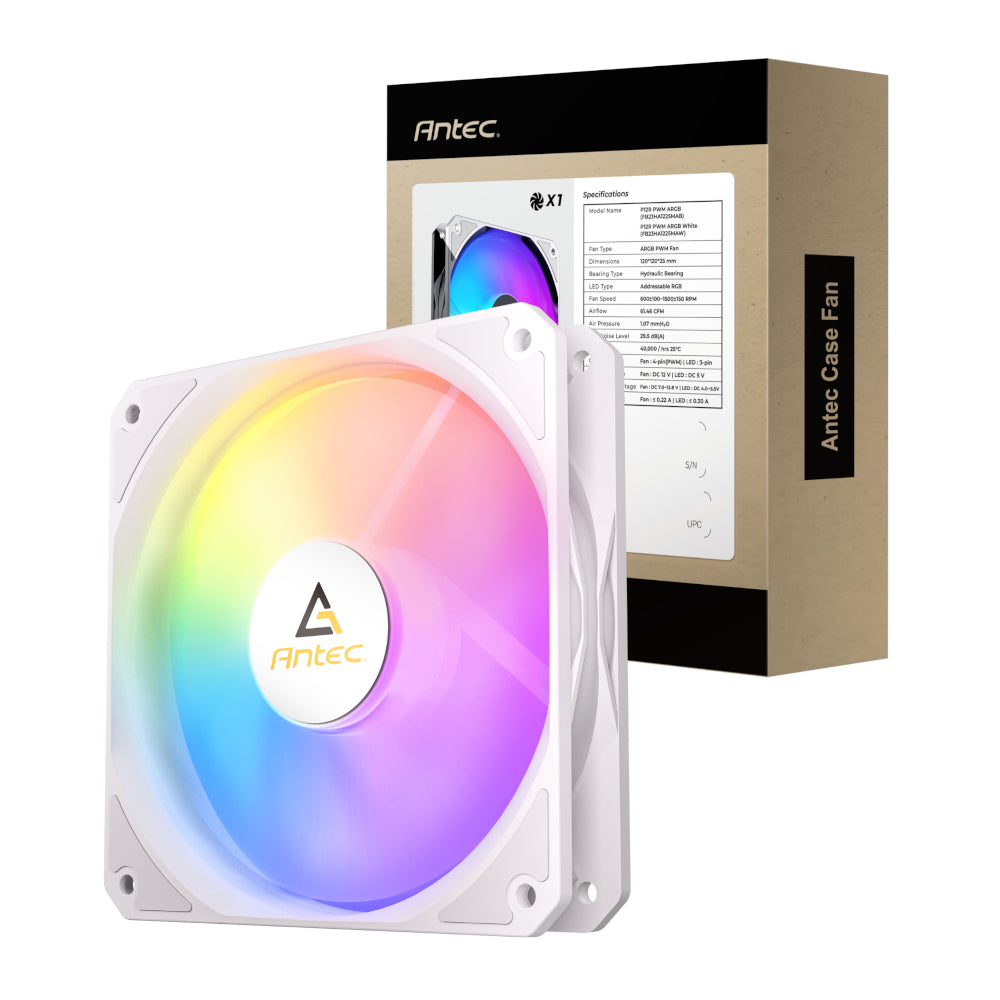 Image 1 for Antec P12 PWM 120mm ARGB Reverse Case Fan - White