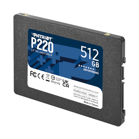 Image 2 for Patriot P220 512GB 2.5" SSD