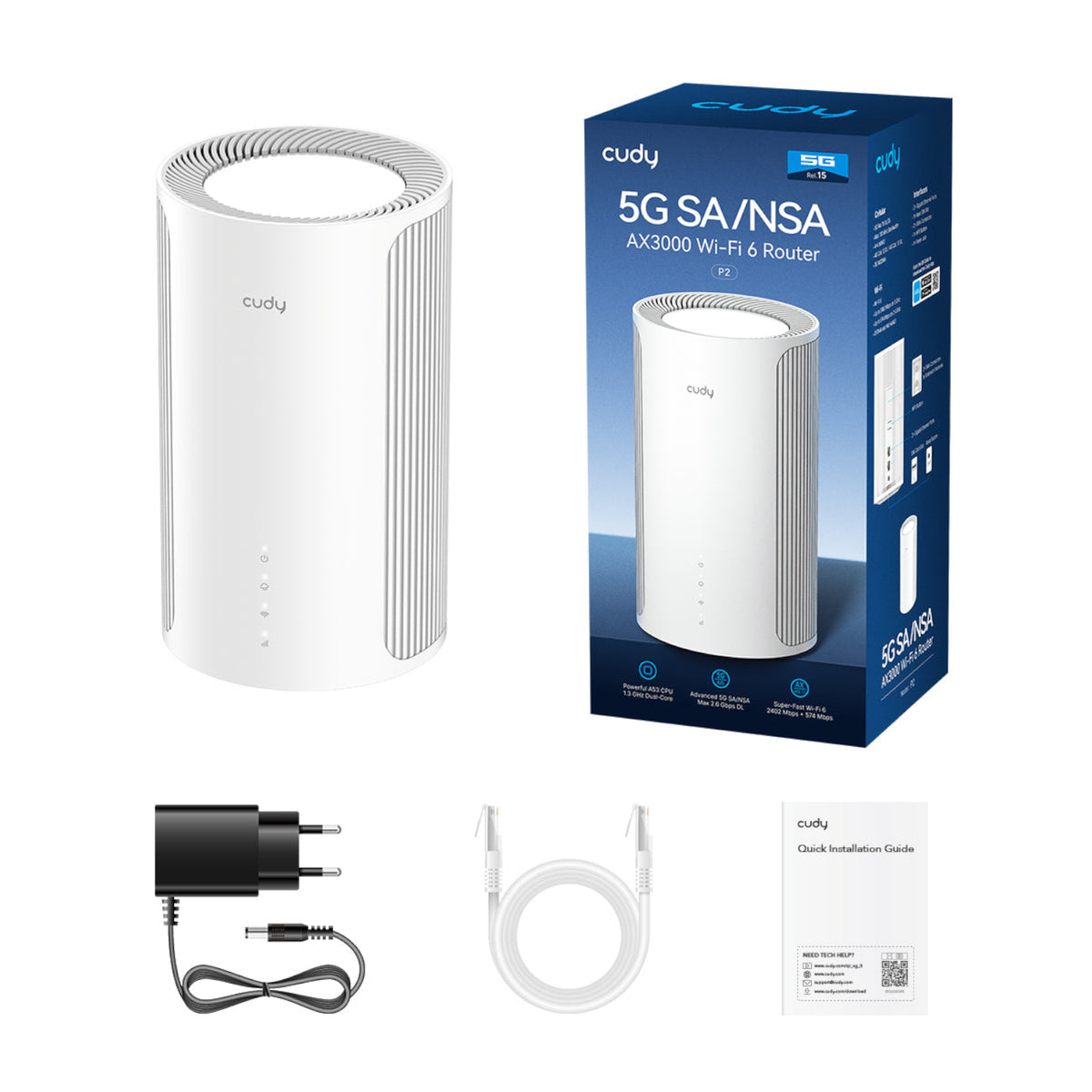 Image 4 for Cudy AX3000 Dual Band 5G Wi-Fi 6 LTE Router -White