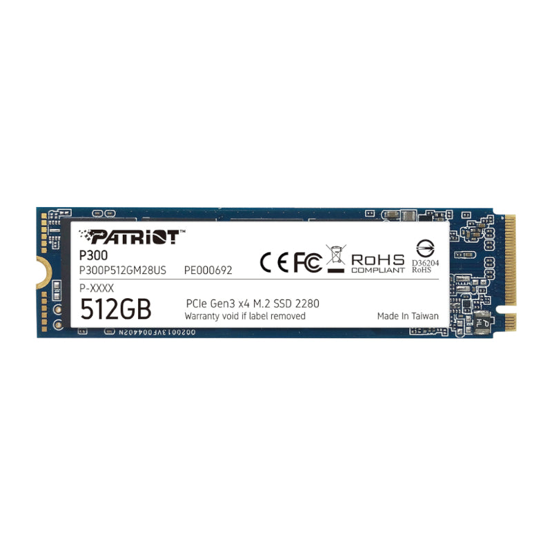 Image 1 for Patriot P300 512GB M.2 PCIe NVMe SSD