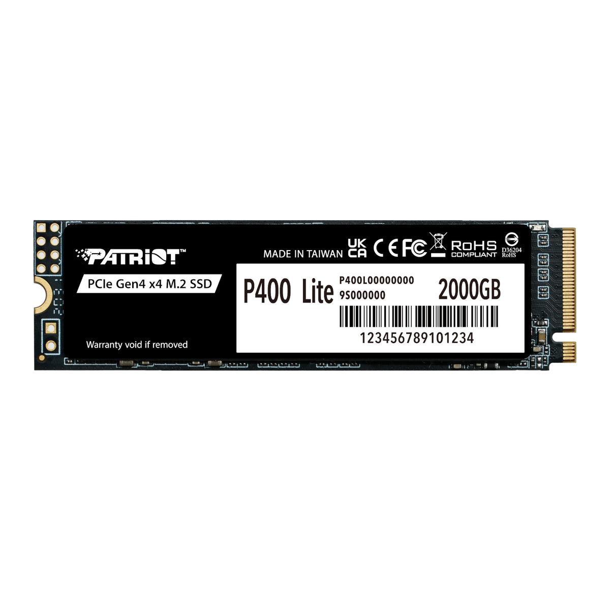 Image 1 for Patriot P400 Lite 2TB M.2 PCIe Gen 4 x4 NVMe SSD
