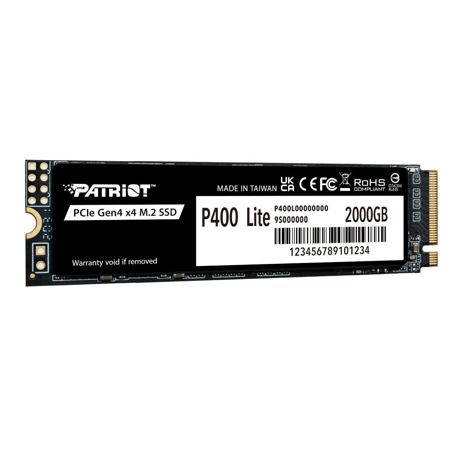 Image 2 for Patriot P400 Lite 2TB M.2 PCIe Gen 4 x4 NVMe SSD
