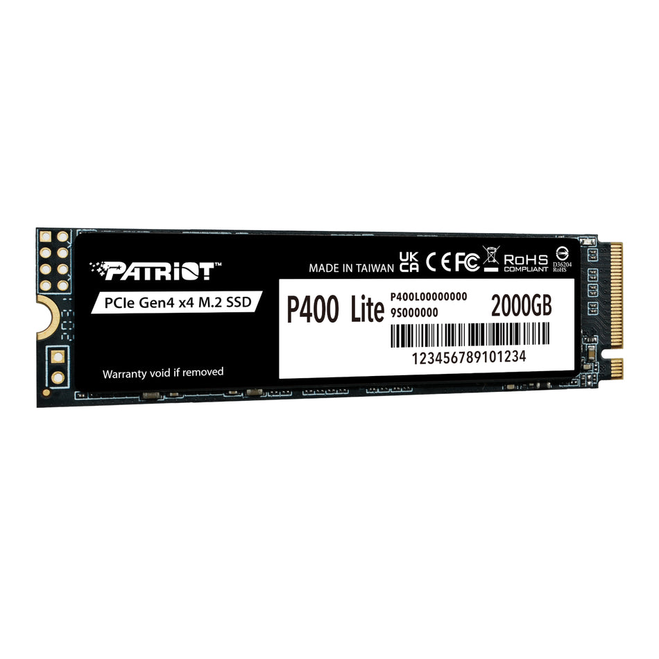 Image 2 for Patriot P400 Lite 2TB M.2 PCIe Gen 4 x4 NVMe SSD