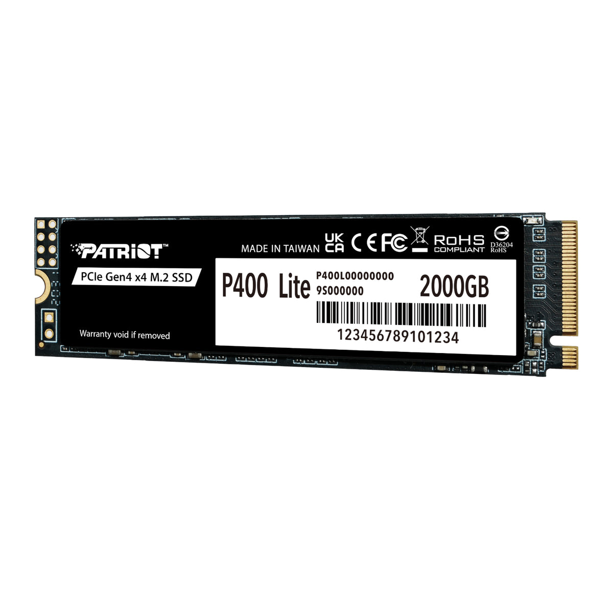 Image 3 for Patriot P400 Lite 2TB M.2 PCIe Gen 4 x4 NVMe SSD