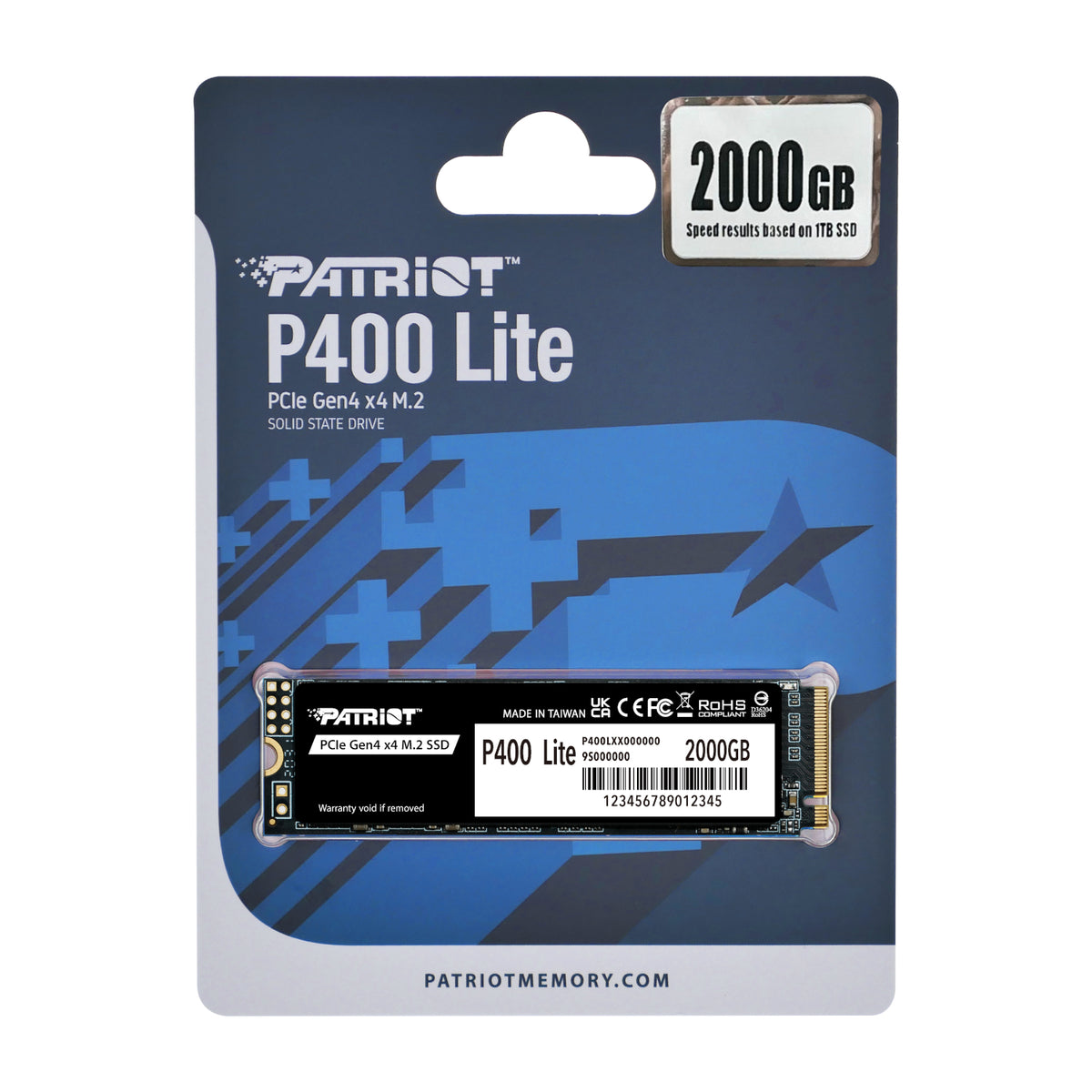 Image 4 for Patriot P400 Lite 2TB M.2 PCIe Gen 4 x4 NVMe SSD
