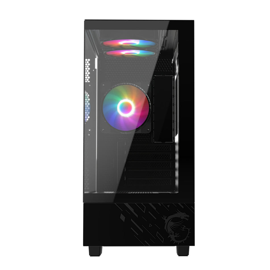 Image 2 for MSI PAG PANO M110A Micro-ATX Gaming Chassis – Black