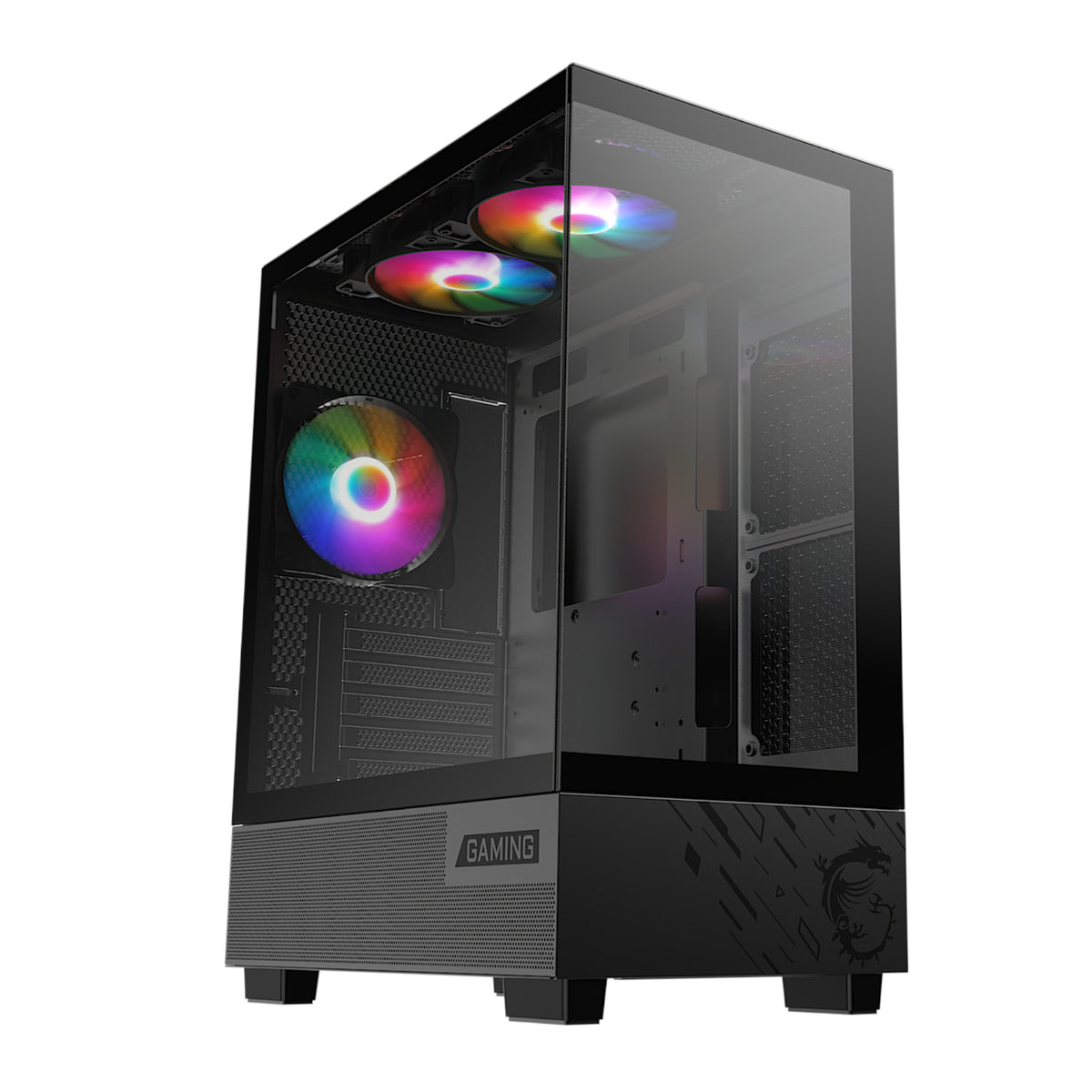 Image 5 for MSI PAG PANO M110A Micro-ATX Gaming Chassis – Black