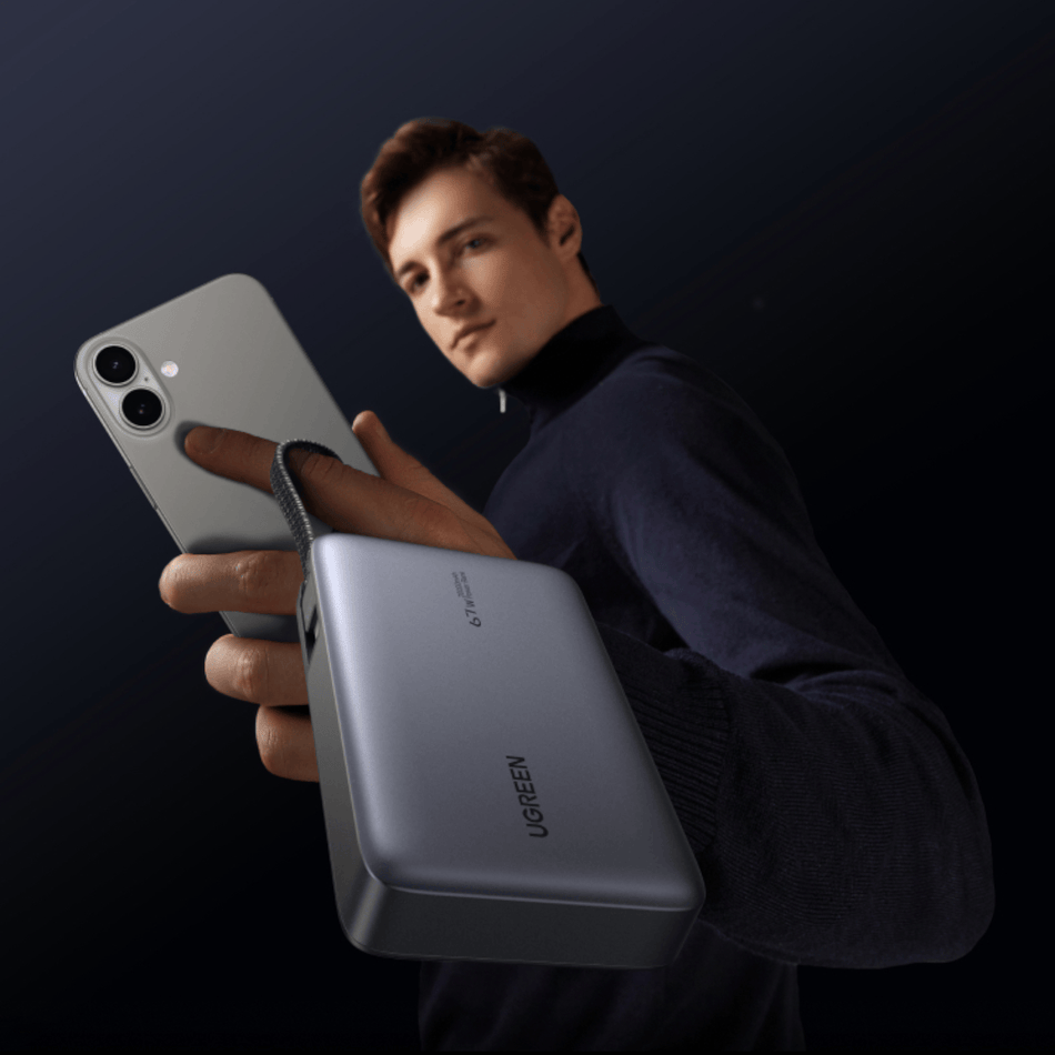 Image 2 for UGREEN 20000mAh 67W Nexode Power Bank with Built-in Cable