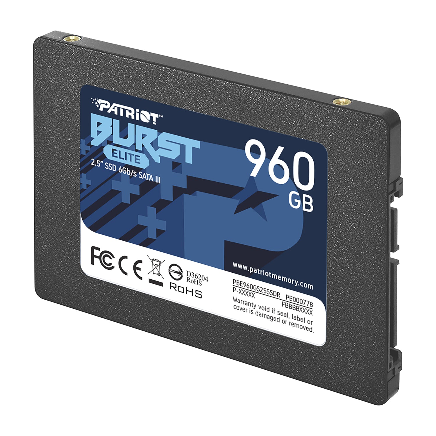 Image 2 for Patriot Burst Elite 960GB 2.5" SATA III SSD
