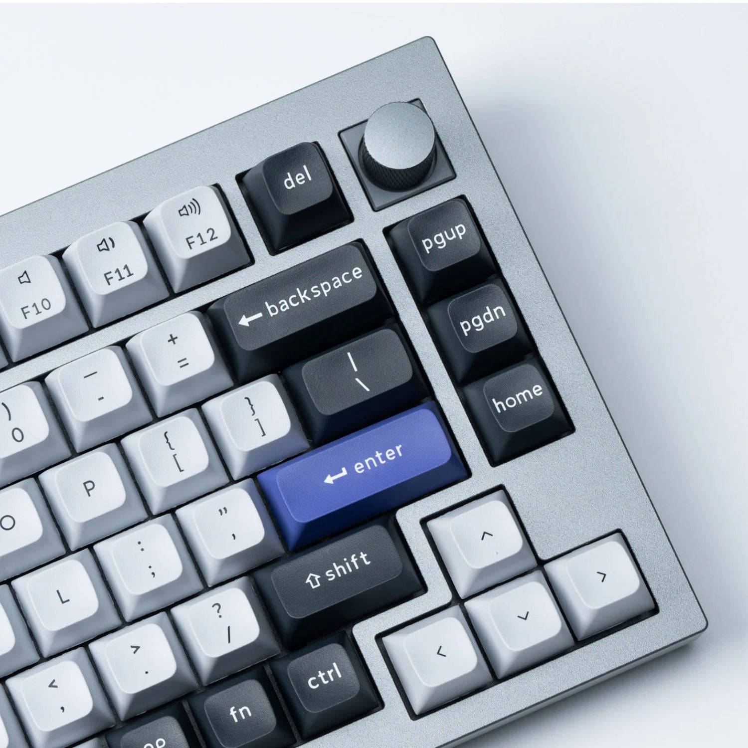 Image 2 for Keychron Double Shot KSA PBT Keycap Set - Dark Grey/White Smoke