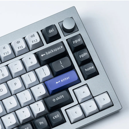 Image 2 for Keychron Double Shot KSA PBT Keycap Set - Dark Grey/White Smoke