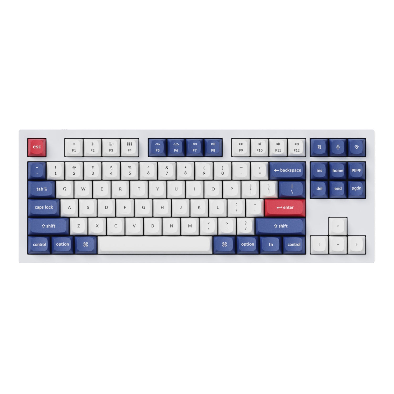 Image 3 for Keychron Double-Shot PBT OSA Keycap Set - Blue and White