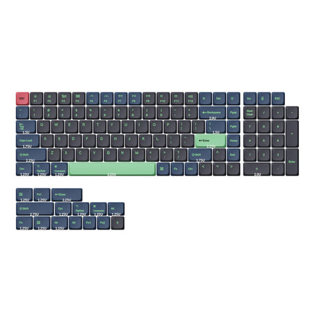 Image 2 for Keychron Low Profile Dye-Sub PBT LSA Full Set Keycap Set – Hacker Edition (133 Keys, PBT, Low Profile)