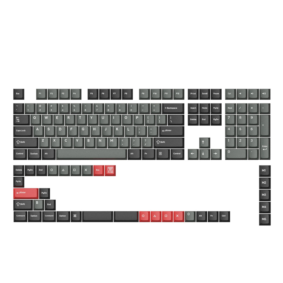 Image 1 for Keychron Cherry Profile Dolch Red PBT Full Keycap Set