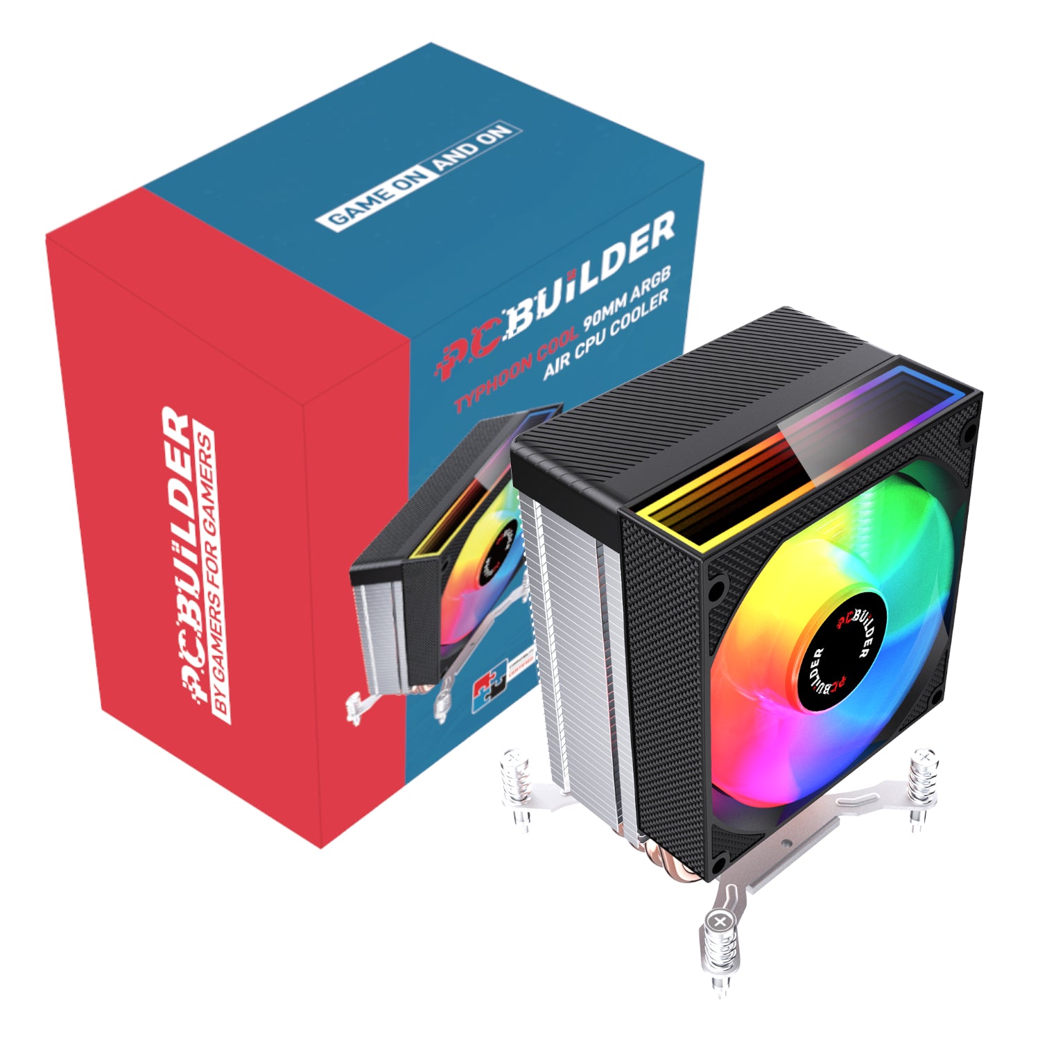 Image 1 for PCBuilder TYHPOON COOL 90mm Air CPU Cooler - Black