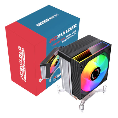 Image 1 for PCBuilder TYHPOON COOL 90mm Air CPU Cooler - Black
