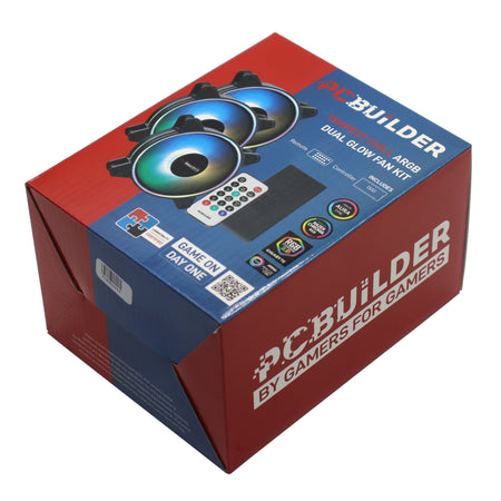 Image 5 for PCBuilder Tempest Chill Fan Kit 3x120MM Dual Glow ARGB Fan + Controller + RF Remote