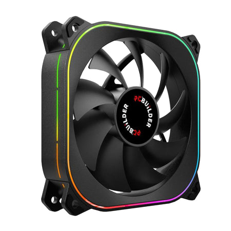 Image 1 for PCBuilder TORNADO CHILL 120mm ARGB Fan - Black