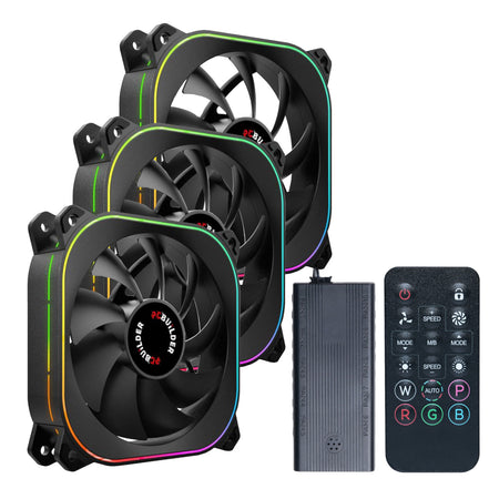 Image 1 for PCBuilder TORNADO CHILL ARGB 120mm Fan Kit