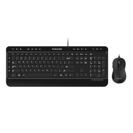 Image 1 for PCBuilder ALPHA Silent Wired Keyboard and Mouse Combo