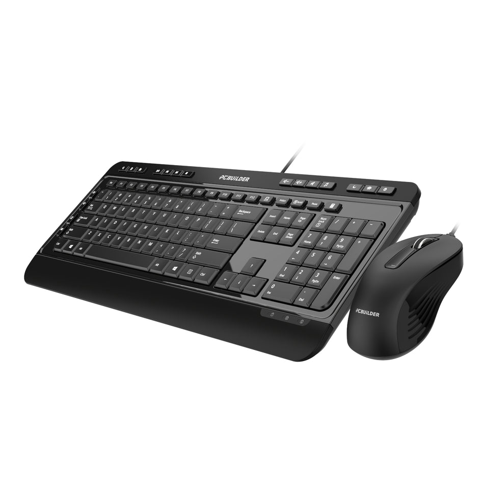 Image 2 for PCBuilder ALPHA Silent Wired Keyboard and Mouse Combo