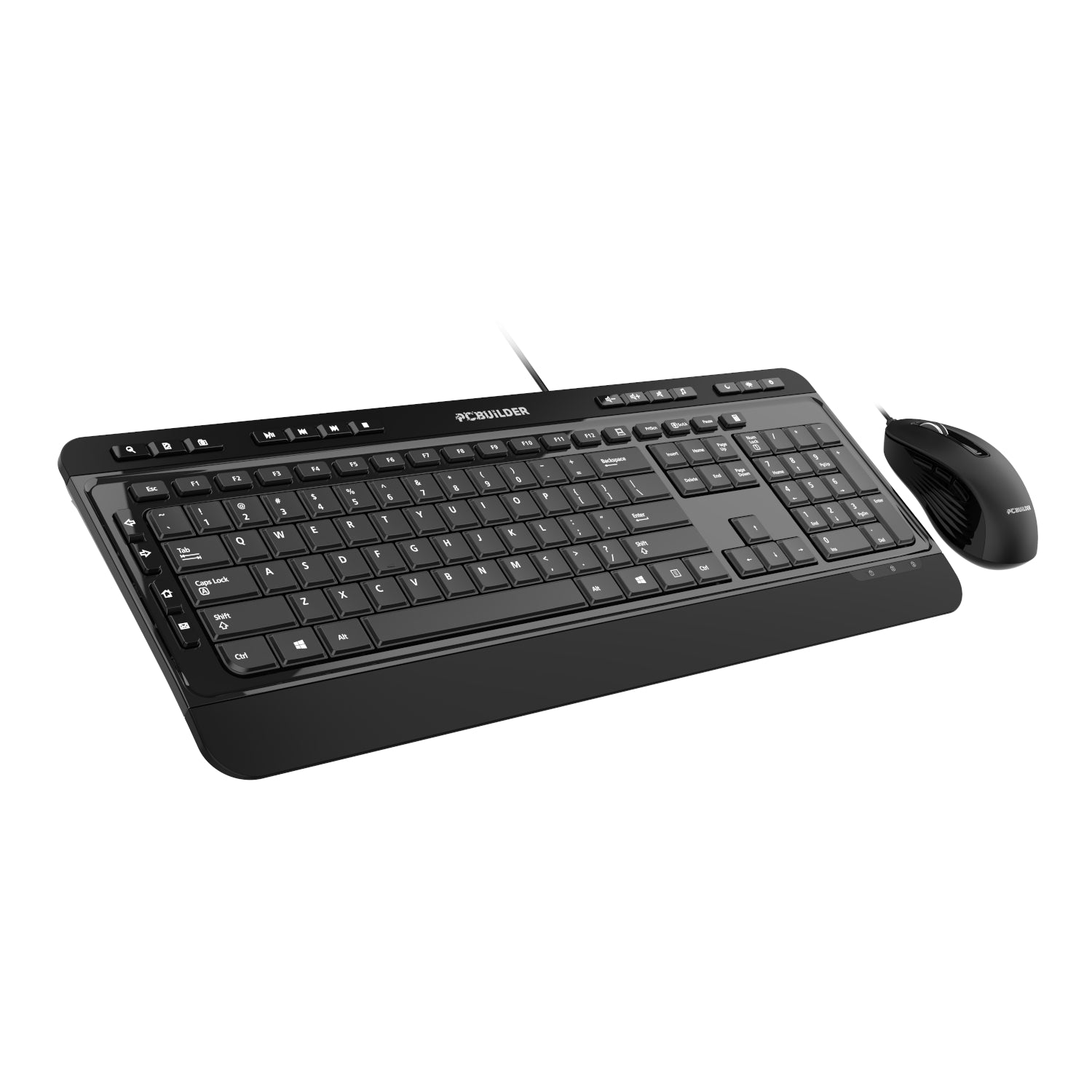 Image 4 for PCBuilder ALPHA Silent Wired Keyboard and Mouse Combo