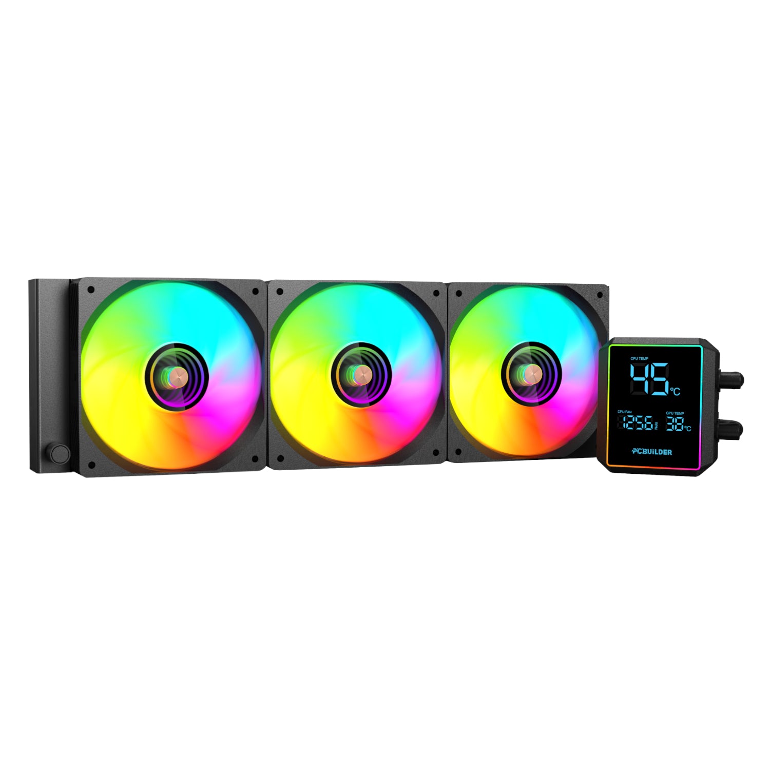 Image 1 for PCBuilder BLIZZARD FREEZE 360mm AIO ARGB Liquid CPU Cooler - Black