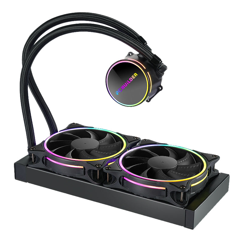 Image 1 for PCBuilder Hydro Chill 240MM AIO Liquid CPU Cooler ARGB