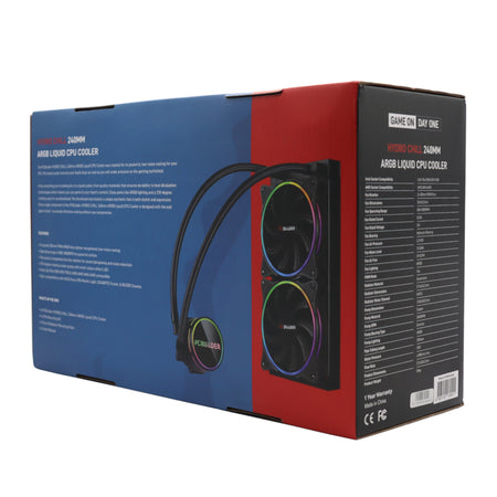 Image 6 for PCBuilder Hydro Chill 240MM AIO Liquid CPU Cooler ARGB