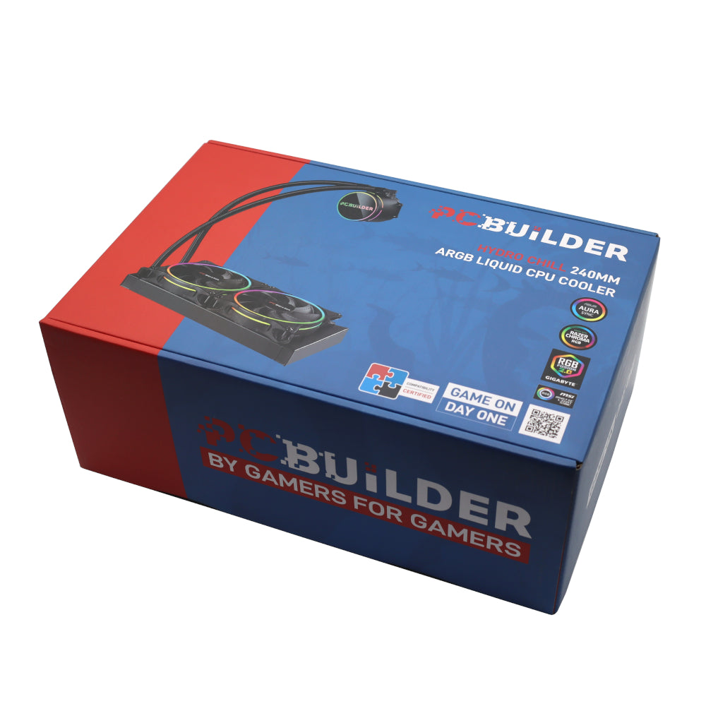 Image 7 for PCBuilder Hydro Chill 240MM AIO Liquid CPU Cooler ARGB
