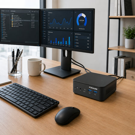 Image 6 for PCBuilder CUBE Intel Core 3-100U 12GB DDR5 512GB Windows 11 Pro Mini PC