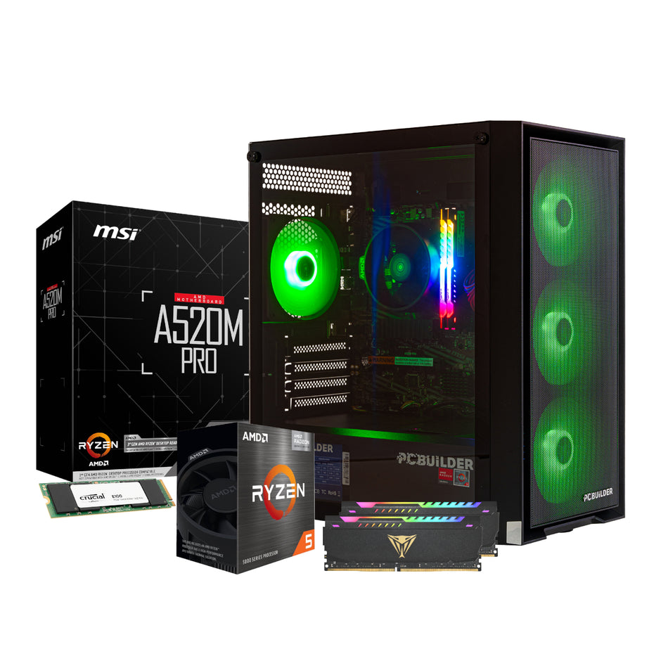 Image 2 for PCBuilder Ryzen 5 5600GT DEFENDER Windows 11 Gaming PC