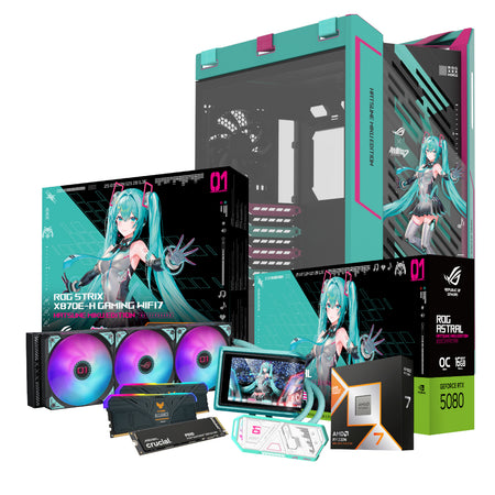 Image 2 for PCBuilder Ryzen 7 9800X3D ASUS X MIKU Windows 11 Gaming PC