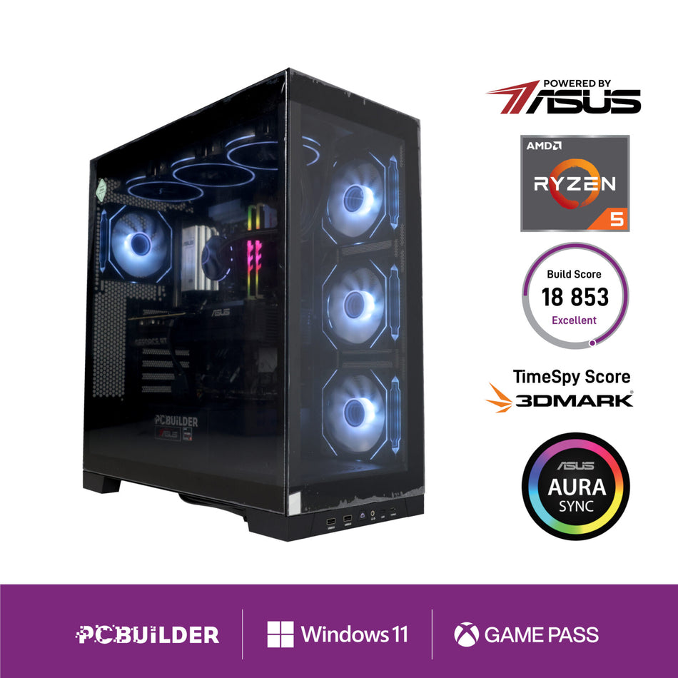 Image 1 for PCBuilder Ryzen 5 7600 MAVERICK Windows 11 Gaming PC