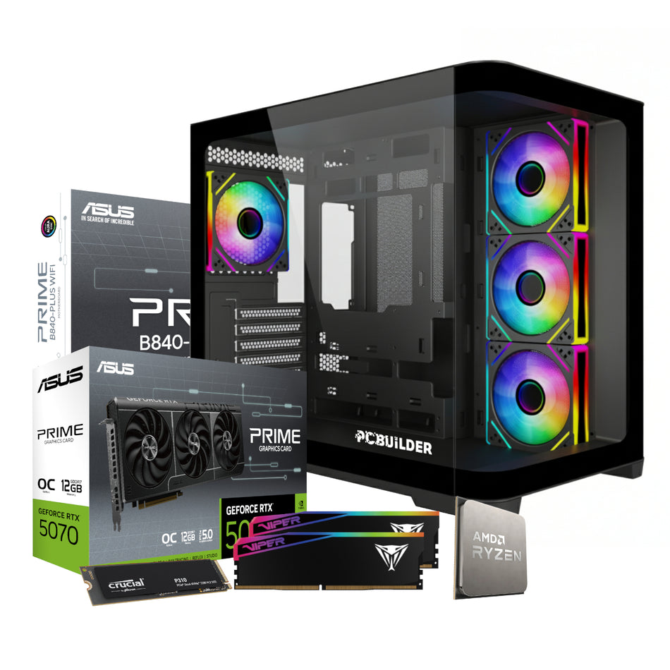 Image 2 for PCBuilder Ryzen 5 7600 MAVERICK Windows 11 Gaming PC
