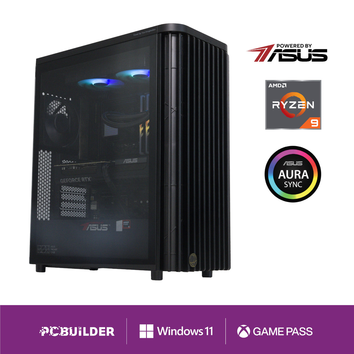 Image 1 for PCBuilder Ryzen 9 9900X MICHELANGELO Windows 11 Creator PC