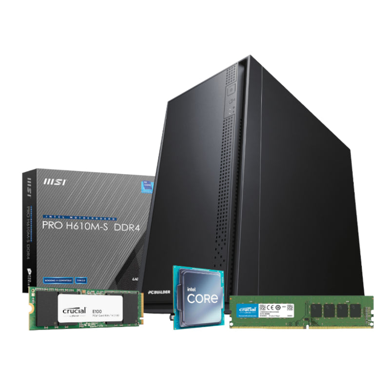 Image 1 for PCBuilder Intel i5-12400 OFFICE MASTER Core Windows 11 Pro Desktop PC