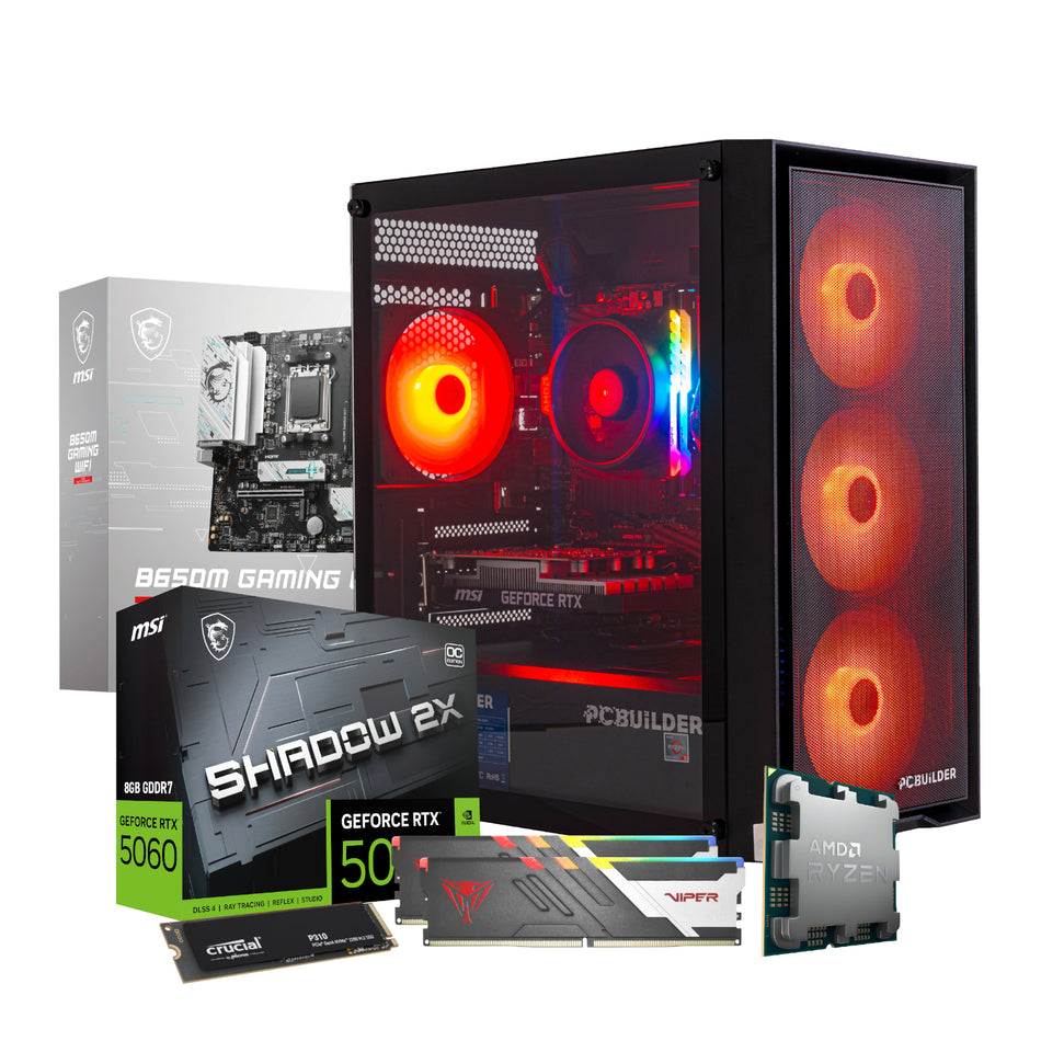 Image 2 for PCBuilder Ryzen 5 8400F RECON Windows 11 Gaming PC