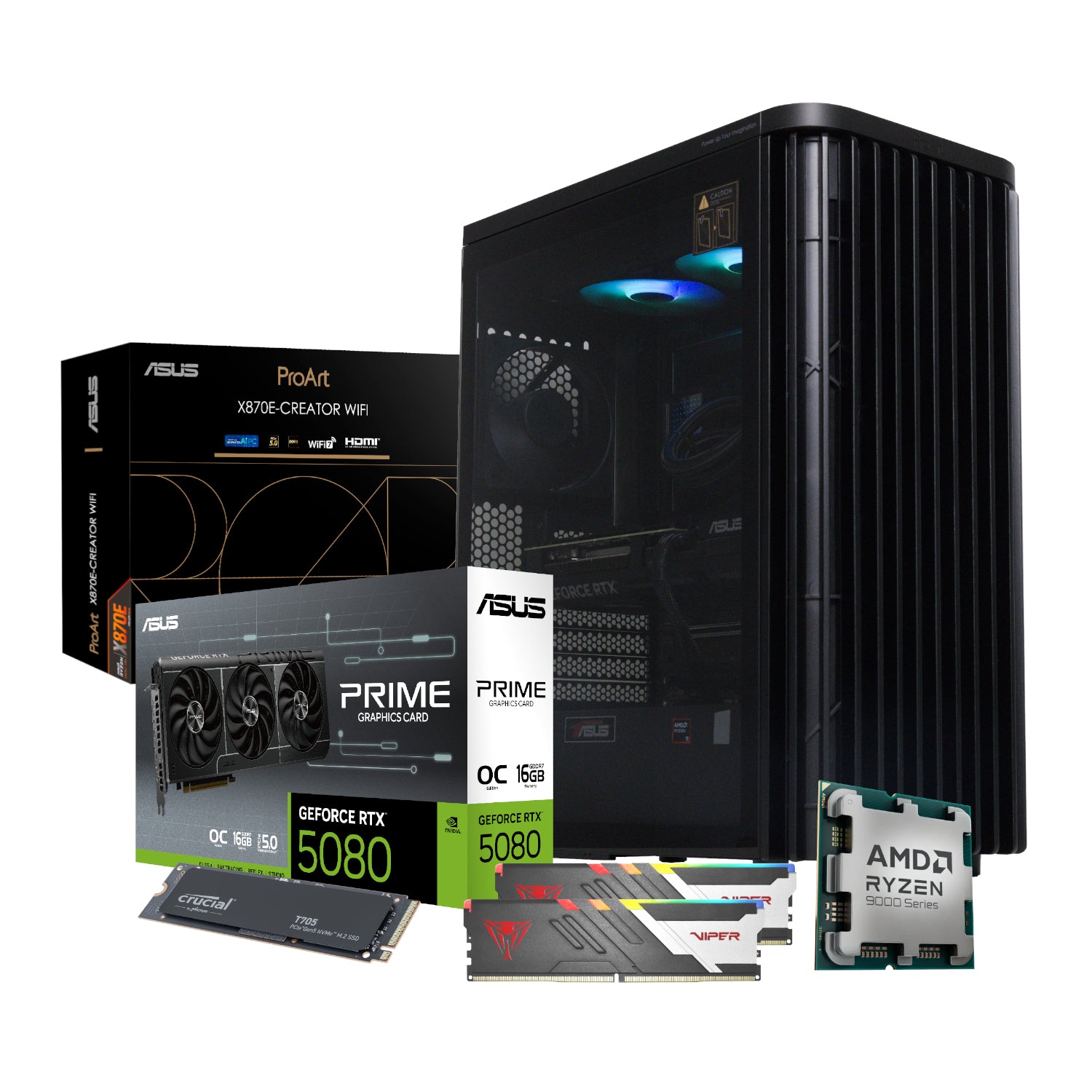Image 2 for PCBuilder Ryzen 9 9950X REMBRANDT Windows 11 Creator PC