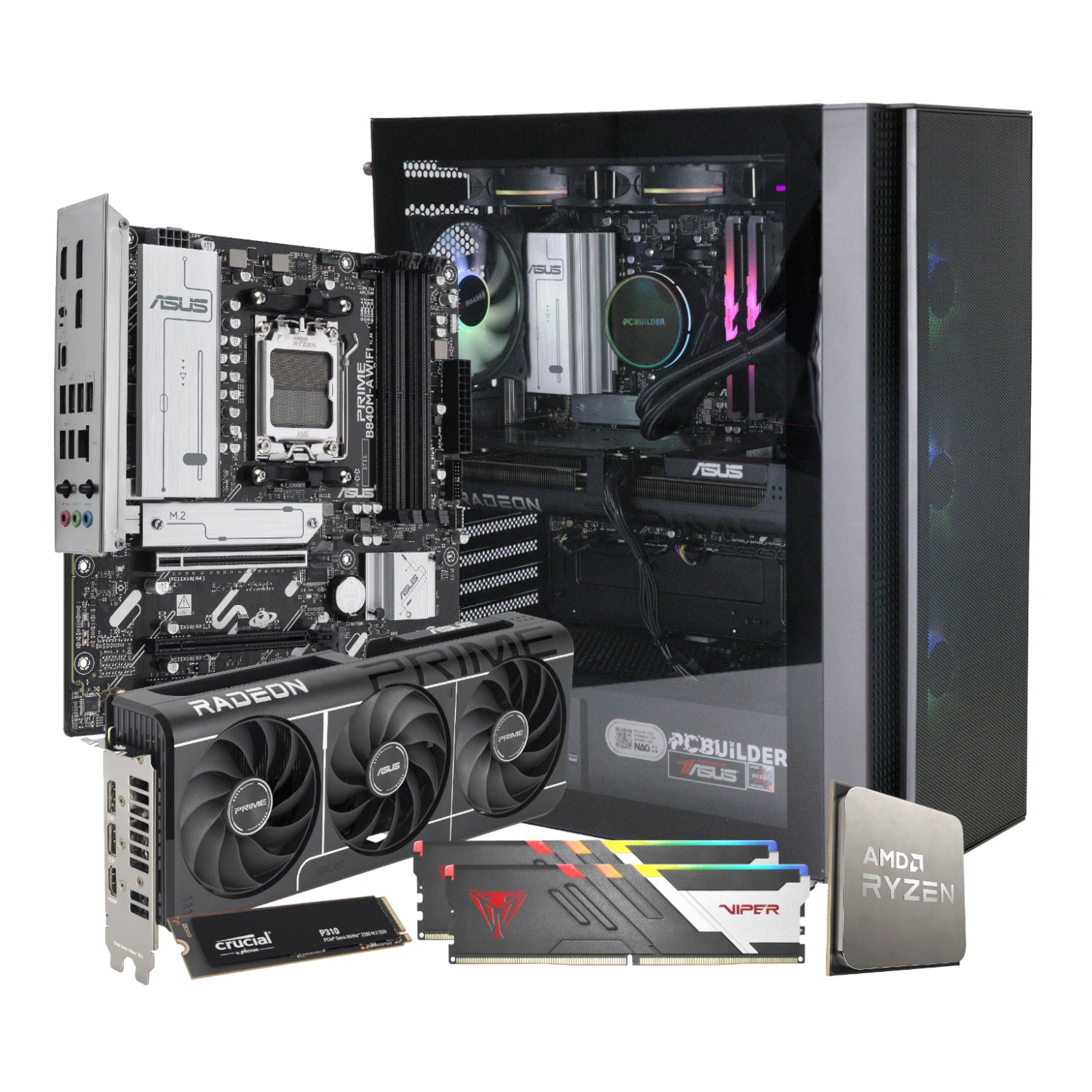 Image 13 for PCBuilder Ryzen 5 7600 SEEKER Windows 11 Gaming PC